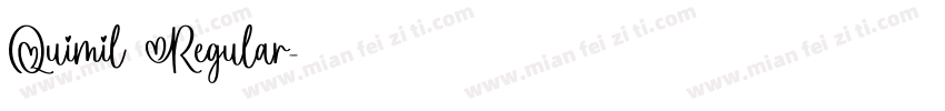 Quimil Regular字体转换